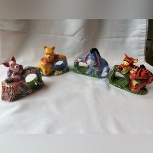 Disney Colorful Winnie the Pooh Character Napkin Rings